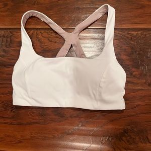 lululemon white sports bra size 2